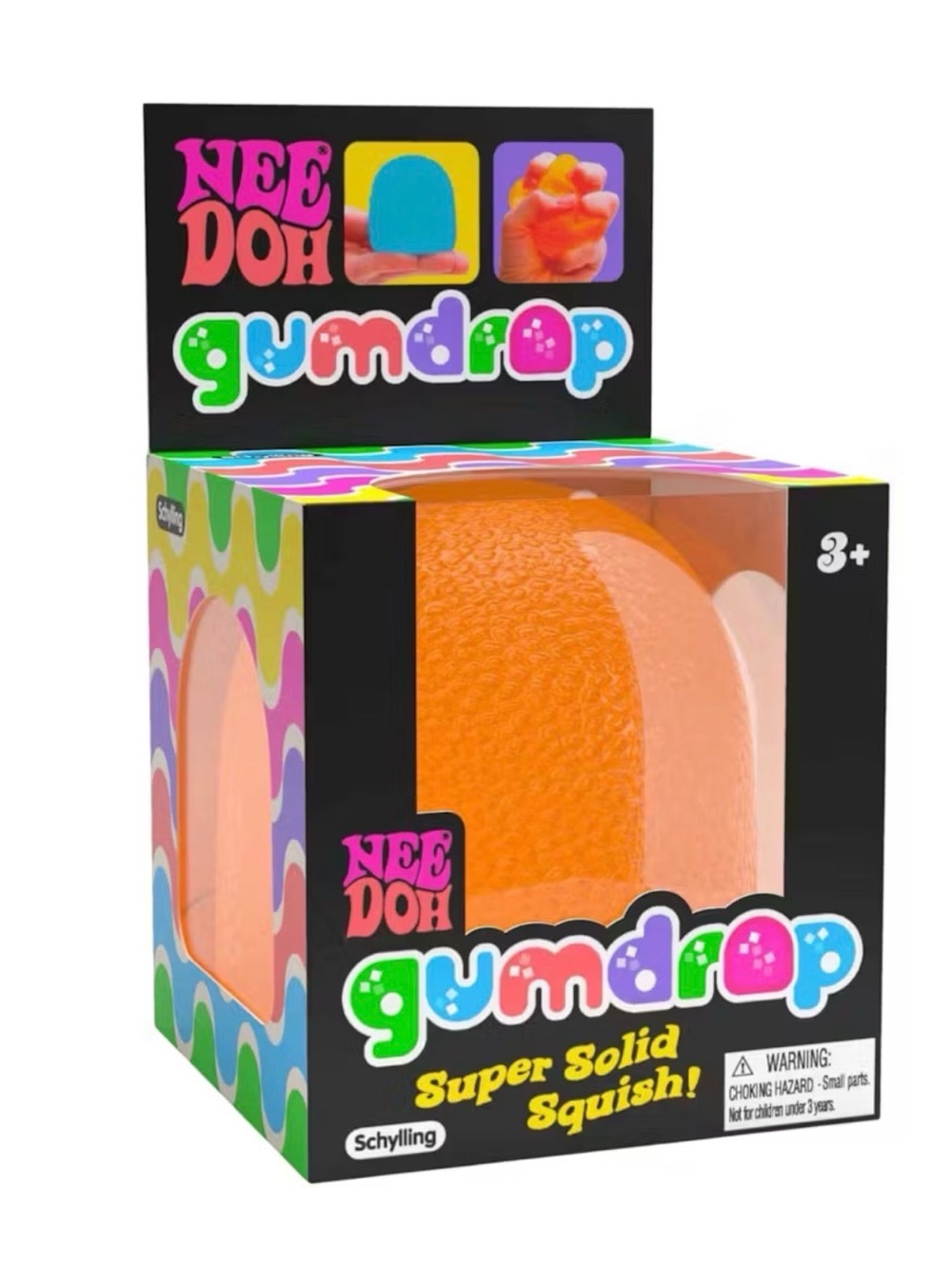 Gumdrop Super Solid Squish - Orange Sensory Toy
